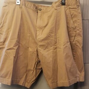 Men's button front shorts size 44 dark khaki